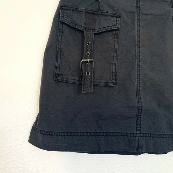 Free People Erika Utility Skirt Gray Cargo Mini - Picture 6 of 8